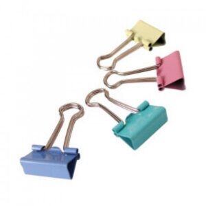 Зажим канцелярский цветной 25 мм