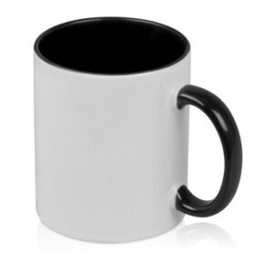 Кружка цветная, ручка и внутри чёрная 11oz