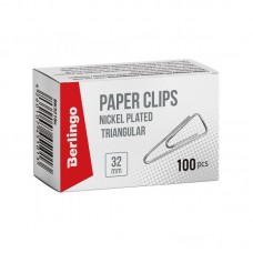 Скрепки Berlingo треугольные 32мм
