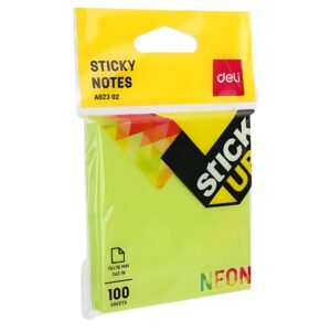 Самоклеящийся блок Deli, 76*76мм, 100л